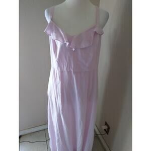 Old Navy Maxi Dress Pink Adjustable Straps Sz XL Beach Boho Fairy Easter